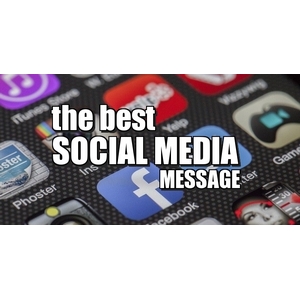 What's the best social message when using social media