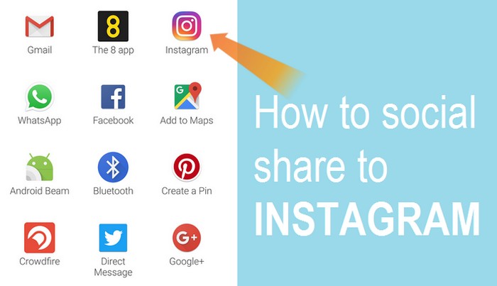 HOW TO SOCIAL SHARE TO INTAGRAM