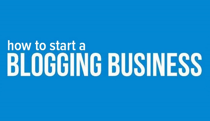 Text header logo - how to start a blogging business