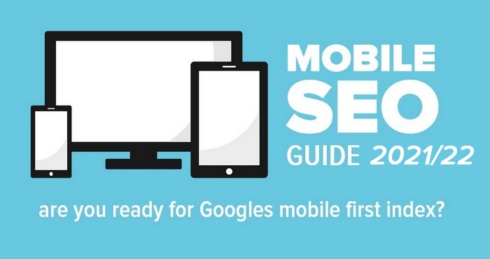 Text graphic for the article - Mobile SEO Guide 2021-22