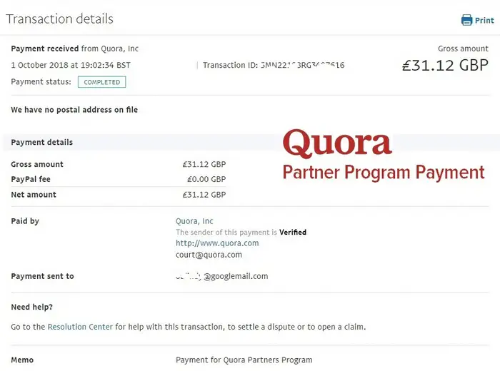 How to drive traffic to your site with Quora - Payment Proof