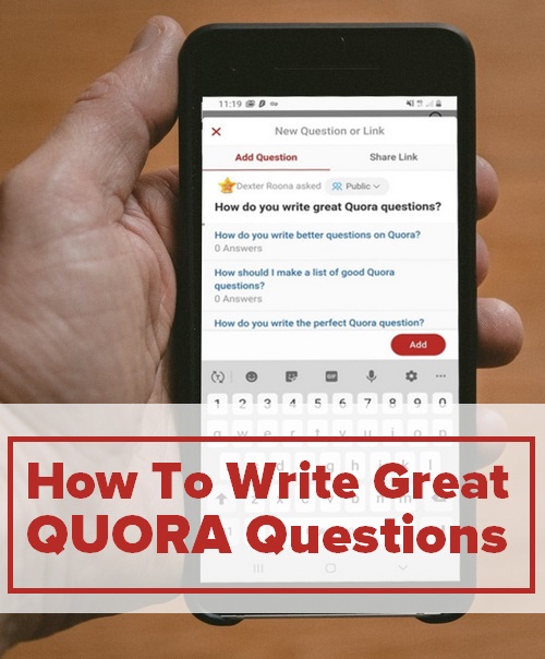 How to write great Quora questions  - Graphic